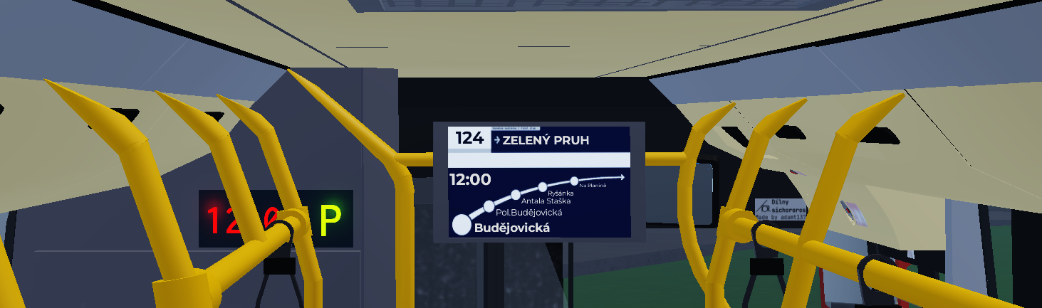 Prague bus line 193 to Krčský hřbitov at night